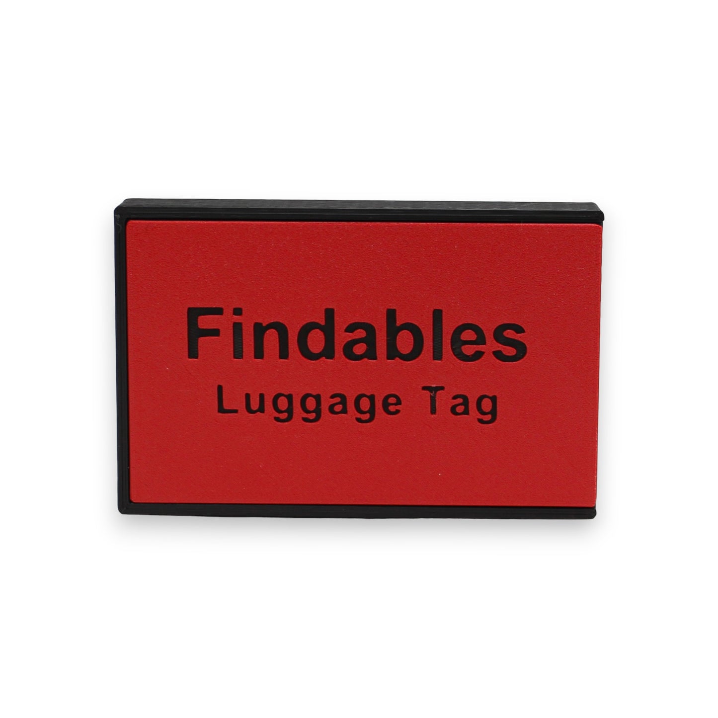 Findables - Luggage Tag - Faux Leather - White - for AirTag