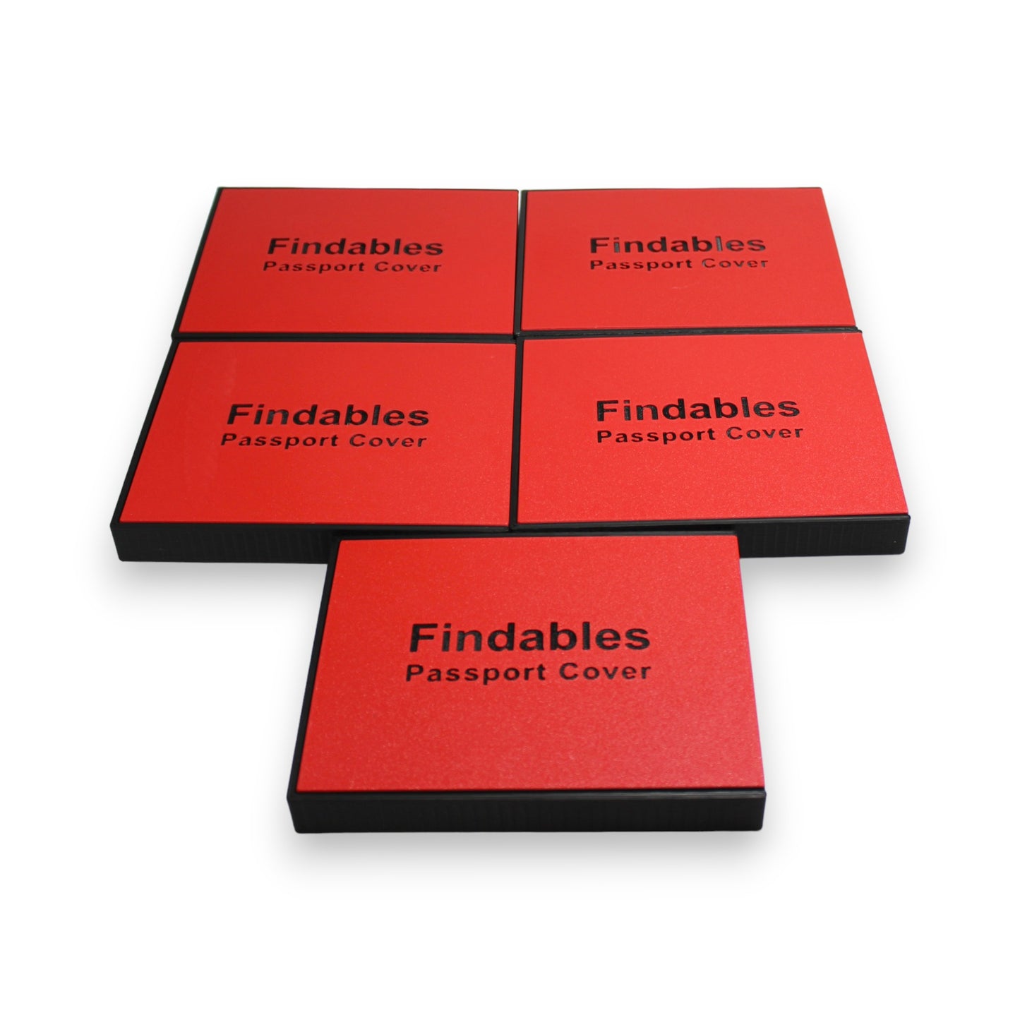 Findables - Passport Cover Holder - Black - for AirTag
