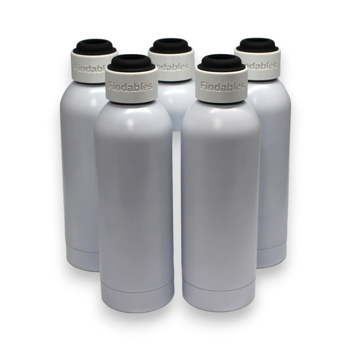 Findables - Water Bottle - White - for AirTag
