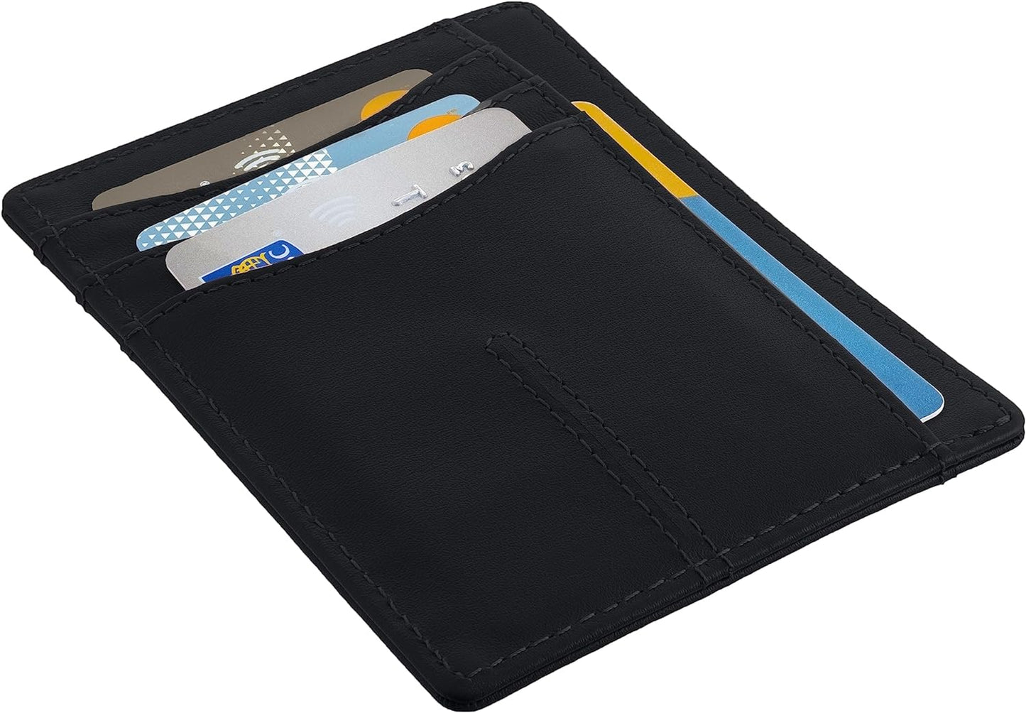 Findables - Slim Wallet - Genuine Leather - Black - for AirTag