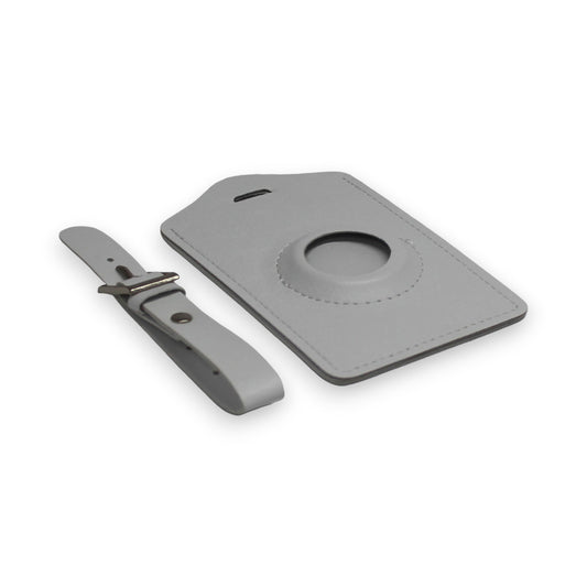 Findables - Luggage Tag - Faux Leather - White - for AirTag